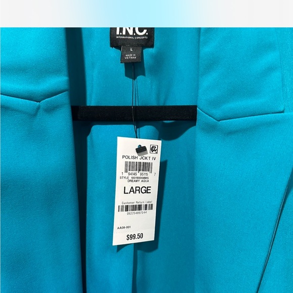 INC International Concepts Vibrant Blue Blazer - Picture 4 of 5